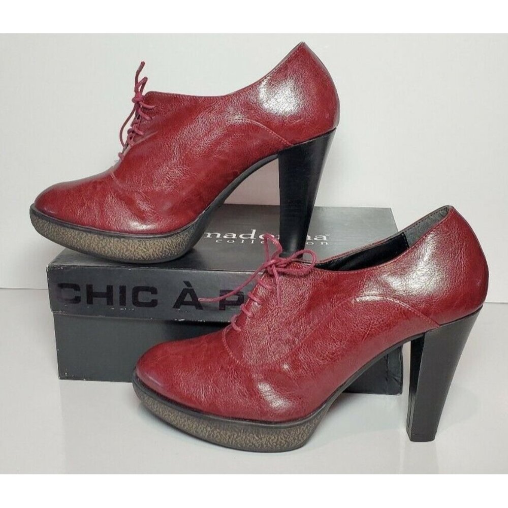 PRIMADONNA COLLECTION WOMEN SIZE EURO 40 MAROON  4 IN HEELS  NEW / BOX 03725